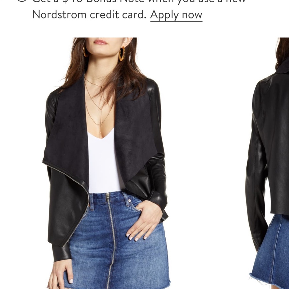 Blank nyc front drape jacket